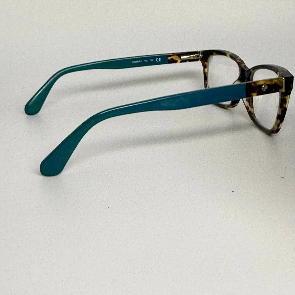 Kate Spade Camberly FZL Tortoise Teal Rectangular Eyeglasses Frames 140mm